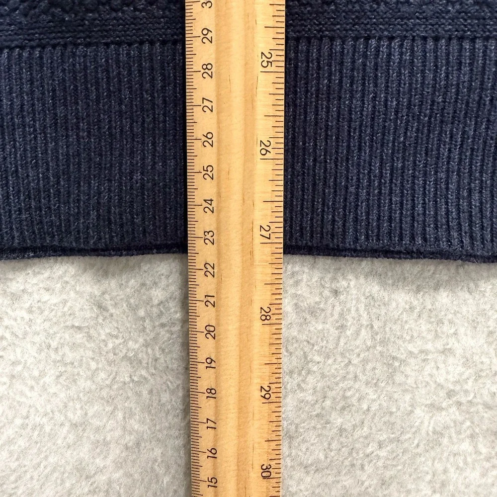 Lululemon Sweater Mens S Blue Textured Knit Crewneck